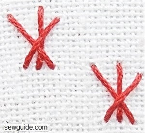 embroidery stitches -ermine stitch
