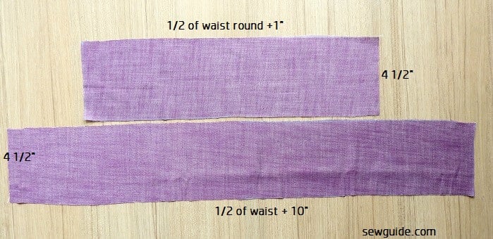 waistband for the pant sewing pattern