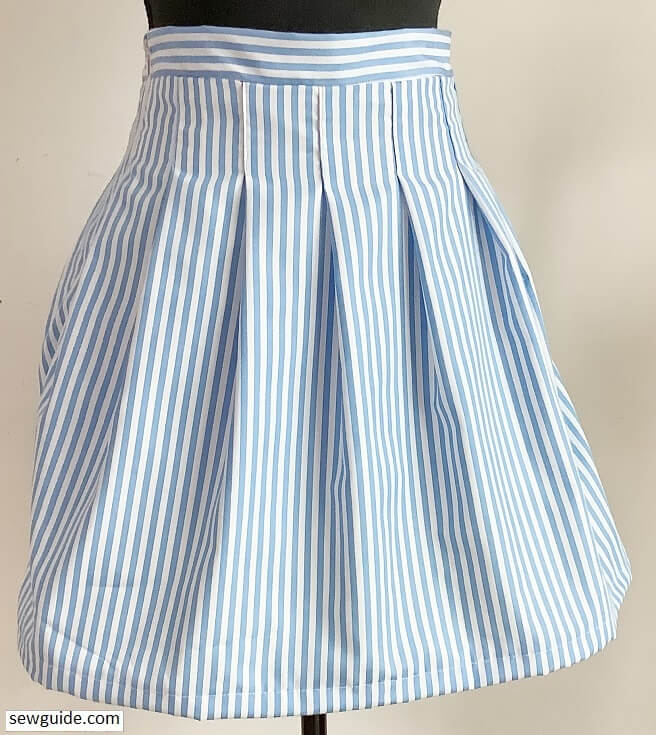 sew tennis skirt 2
