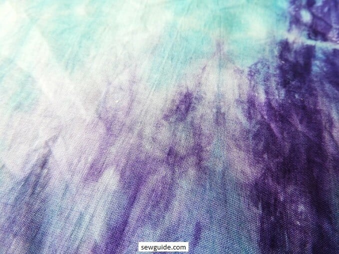 tie dye done on already dyed fabric