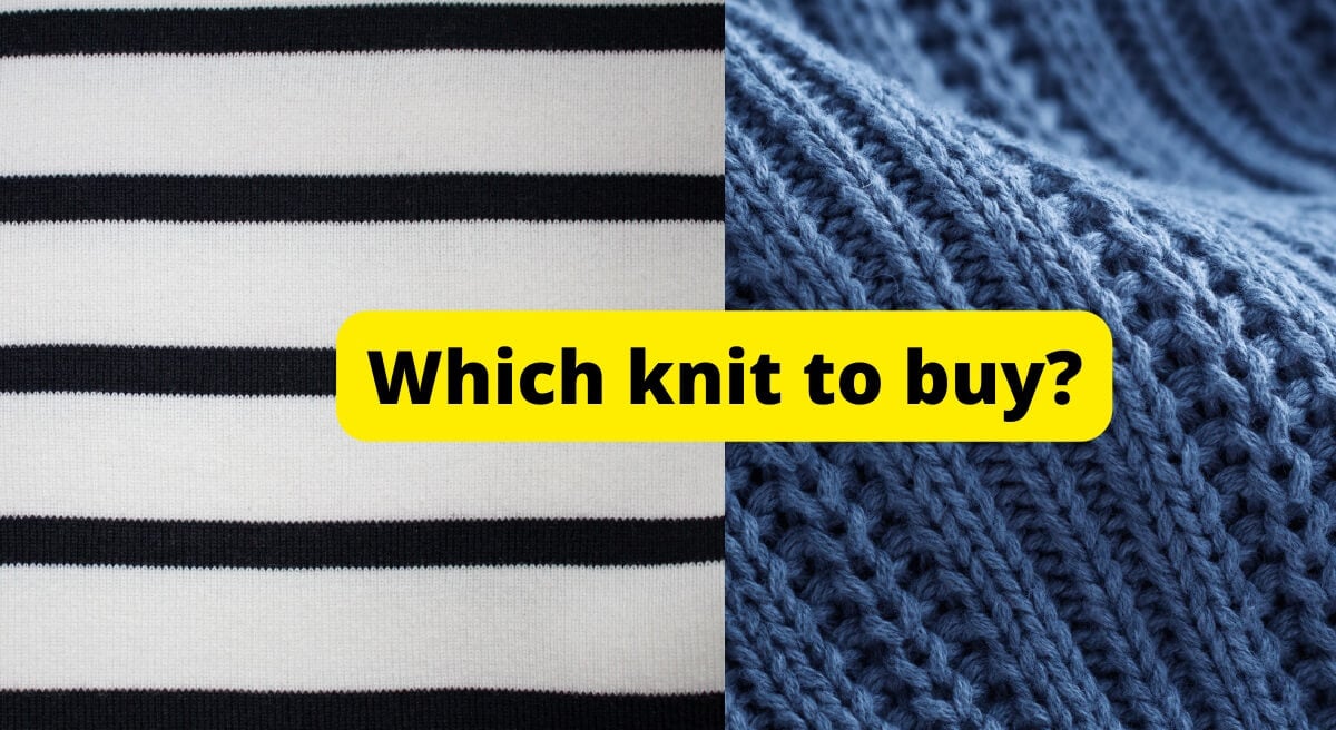 select knit fabric for sewing projects
