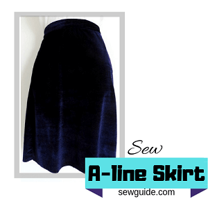 how to sew Aline skirt