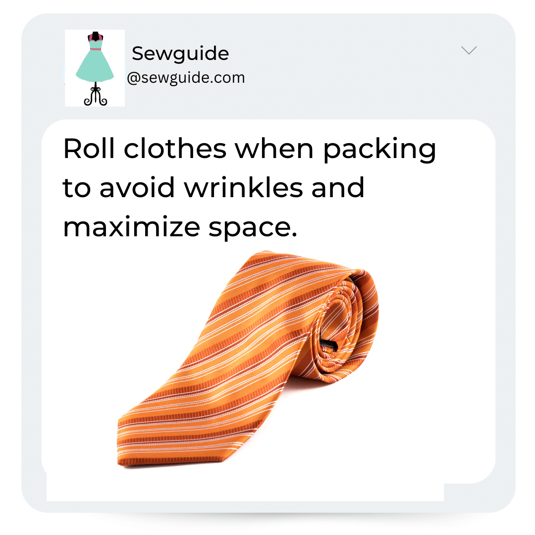 roll clothes to store better