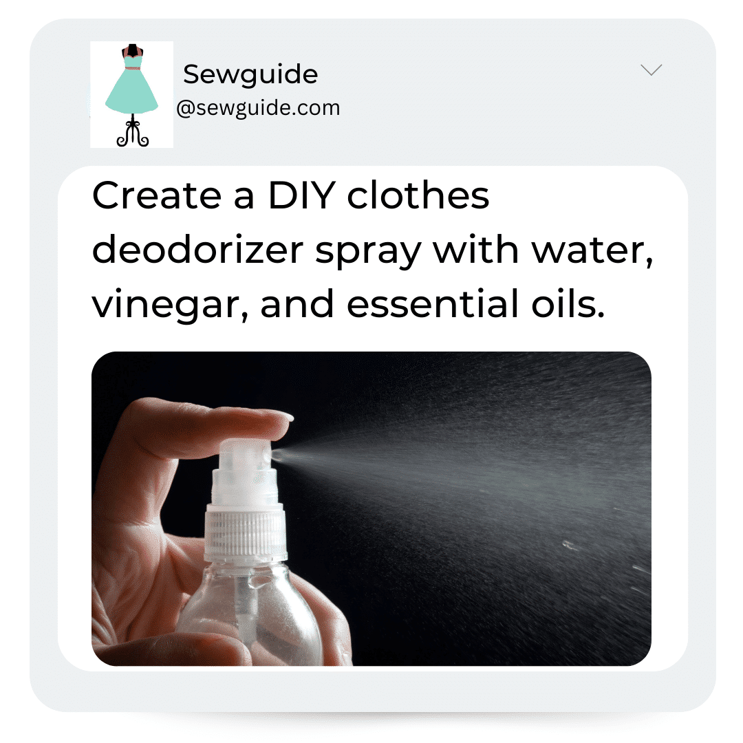 clothes deaodorizer spray from vinegar