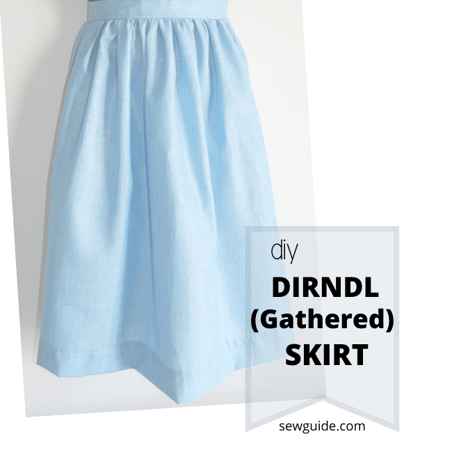 gathered dirndle skirt