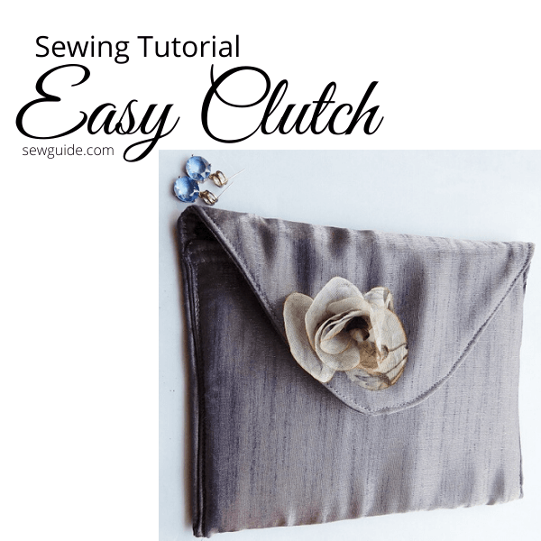 easy clutch sewing tutorial