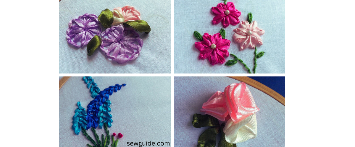 ribbon embroidery flower tutorial