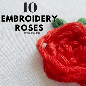 embroider roses