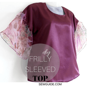 frilly sleeved top diy