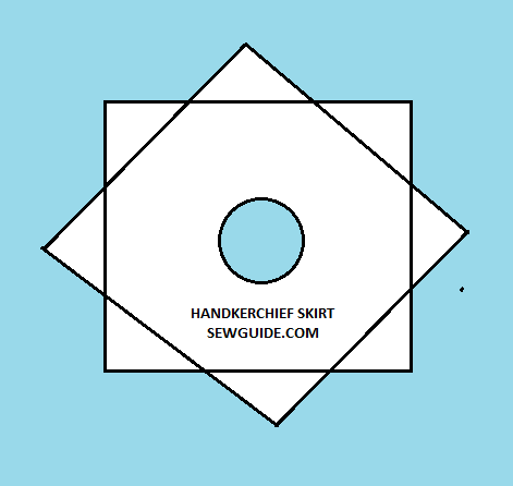 handkerchief skirt tutoral