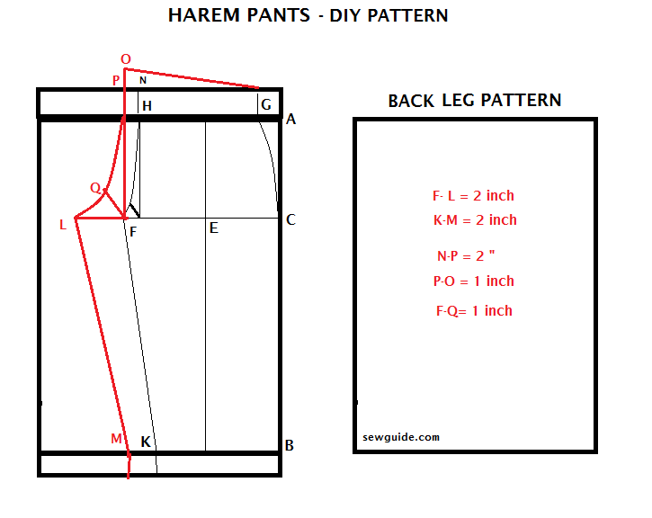 How to cut and sew harm pants 