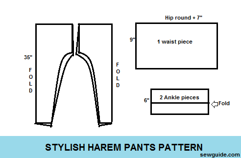 how to sew harem pants