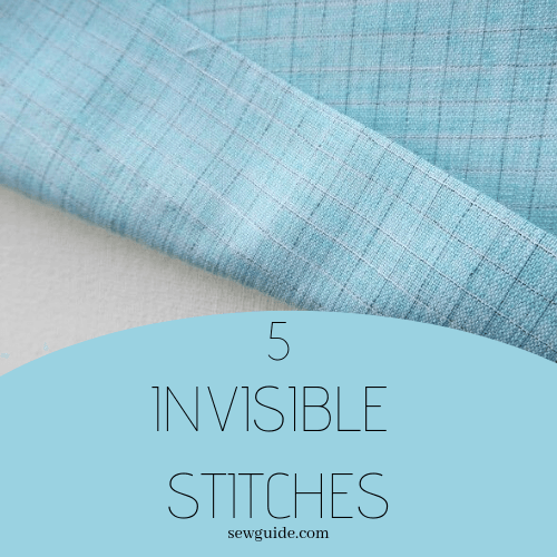 invisible stitching with hand sewing