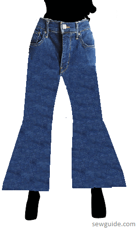 jeans types -bell bottom jeans