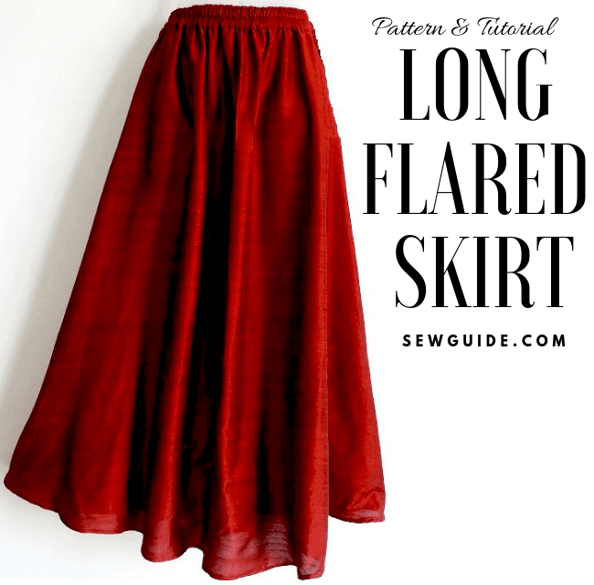 long skirt sewing pattern & tutorial 