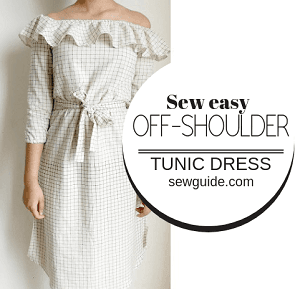 offshoulder tunic dress