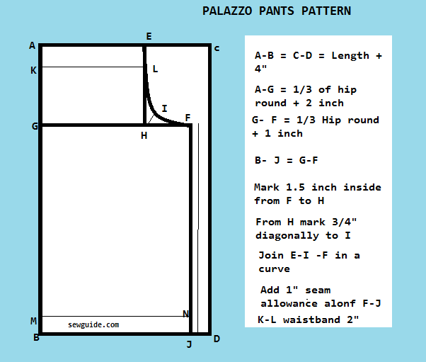 palazzo pants pattern