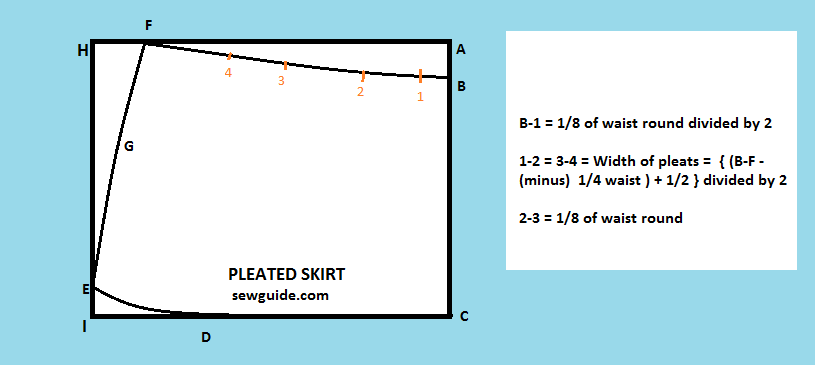 how to stitch a pleated skirt