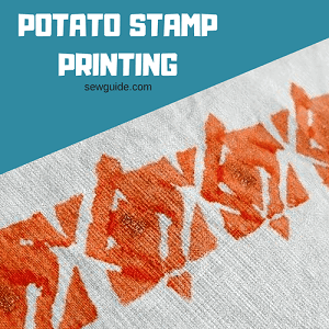 potato stamp printing