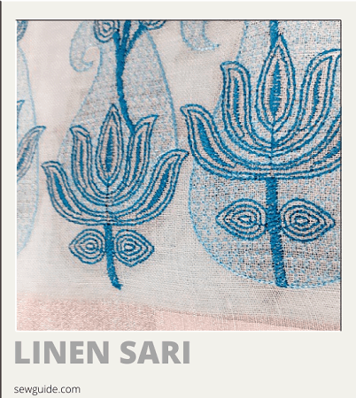 linen sari