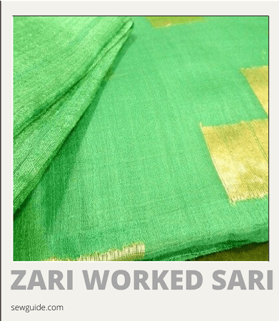 zari worked sari