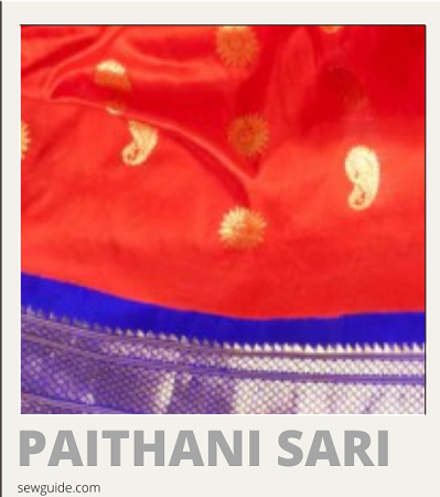 different kinds of sari names and pictures -paithani silk