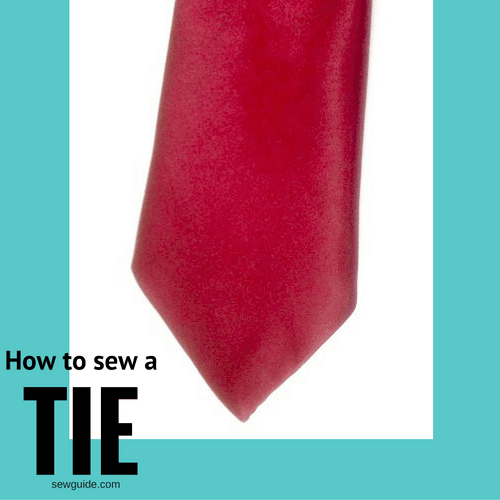 how to sew a tie