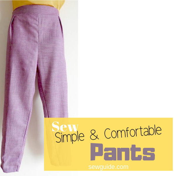sewing pants pattern and tutorial