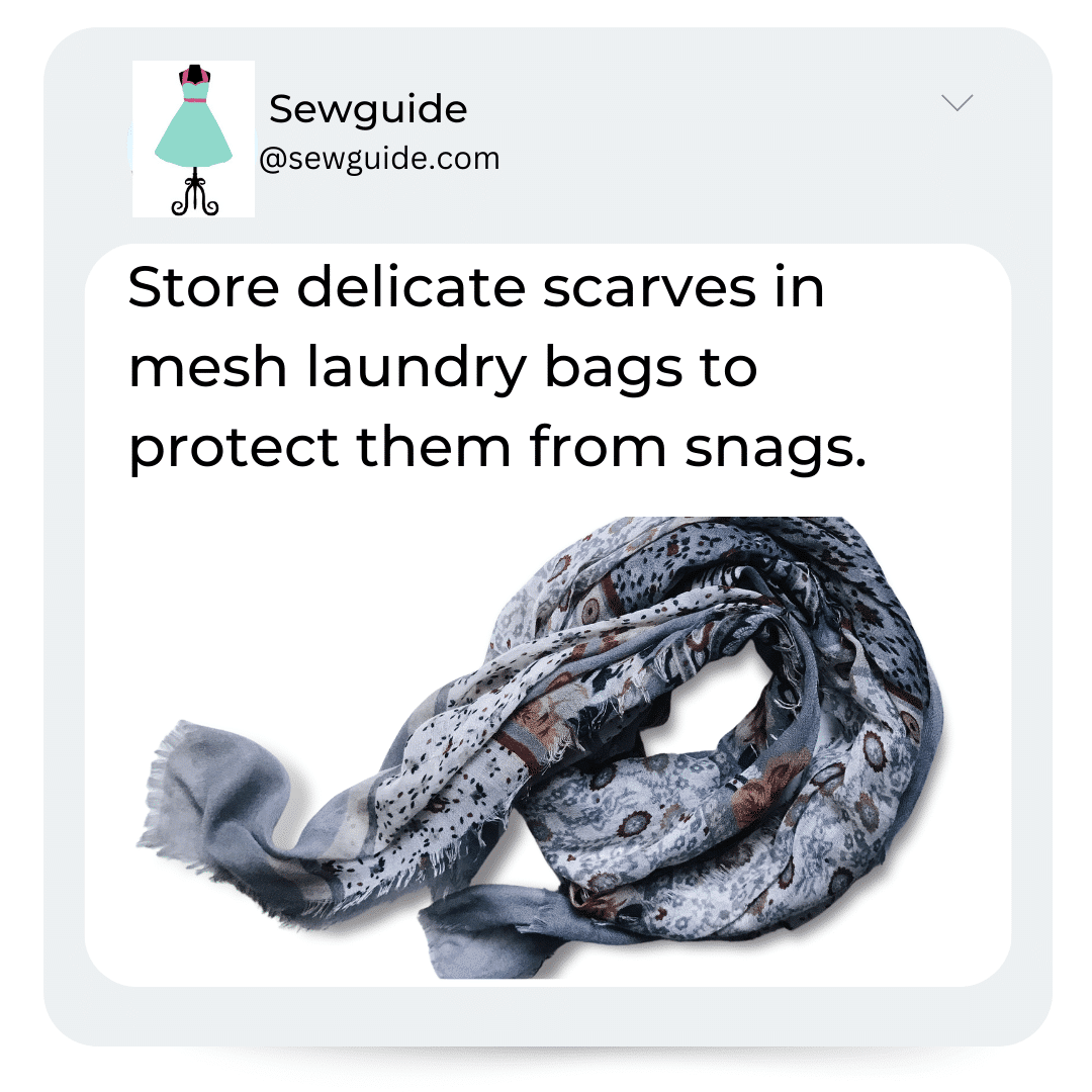 store delicate clothes in mesh bags