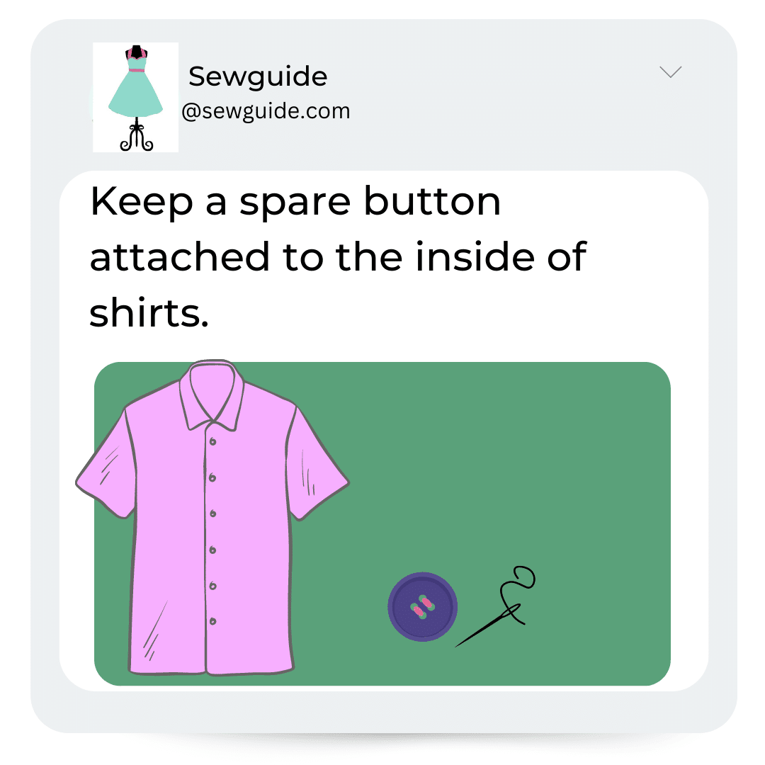 keep spare button