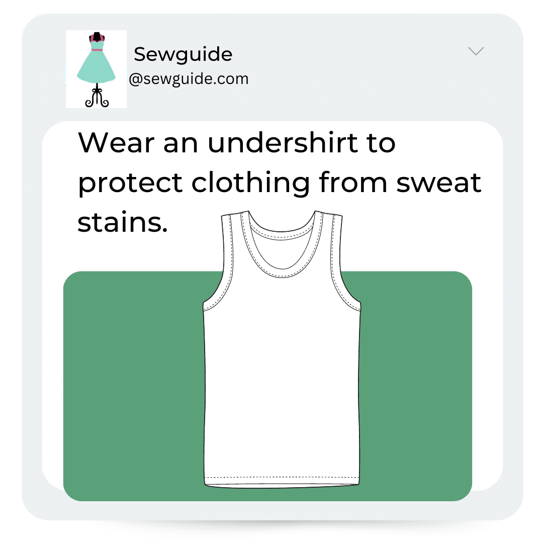 underskirts prevent staining of clothes from sweat